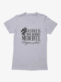 Fourth Wing The Empyrean Justice Is Not Merciful Womens T-Shirt