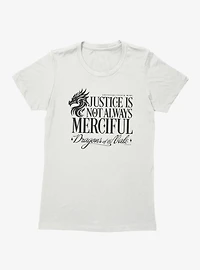 Fourth Wing The Empyrean Justice Is Not Merciful Womens T-Shirt