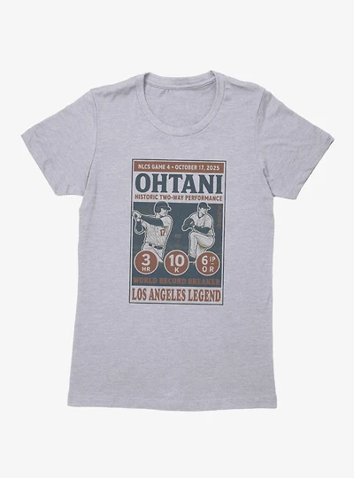 MLB Shohei Ohtani LA Legends Poster Womens T-Shirt