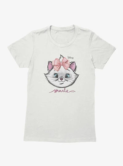 Disney Aristocats Marie Face Sketch Womens T-Shirt