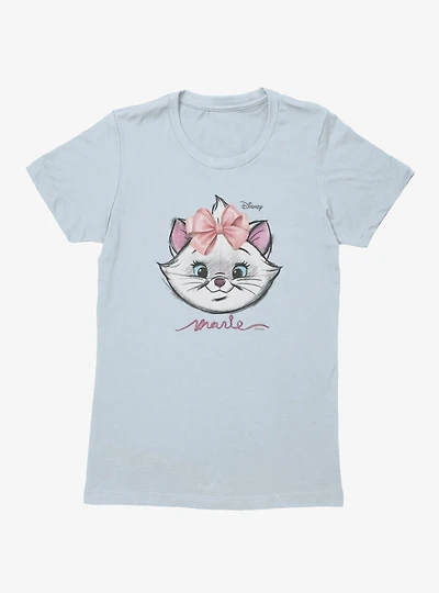 Disney Aristocats Marie Face Sketch Womens T-Shirt