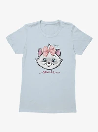 Disney Aristocats Marie Face Sketch Womens T-Shirt