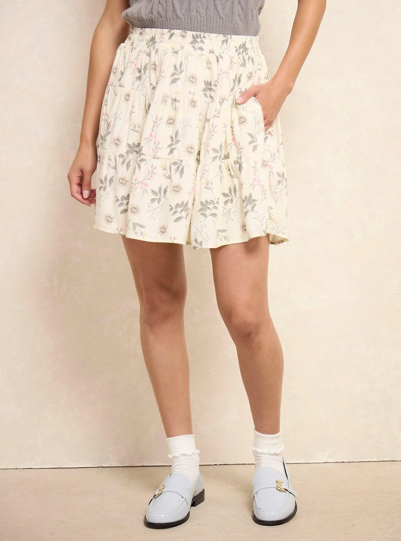 Studio Ghibli® My Neighbor Totoro Soot Sprites Floral Skirt - BoxLunch Exclusive