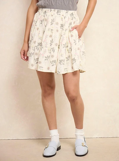 Studio Ghibli® My Neighbor Totoro Soot Sprites Floral Skirt - BoxLunch Exclusive