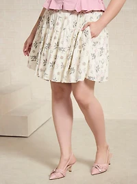 Studio Ghibli® My Neighbor Totoro Soot Sprites Floral Plus Skirt - BoxLunch Exclusive
