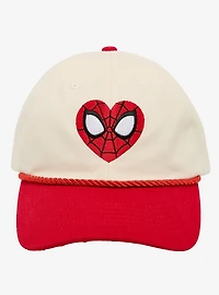 Marvel Spider-Man Heart Mask Embroidered Ball Cap - BoxLunch Exclusive