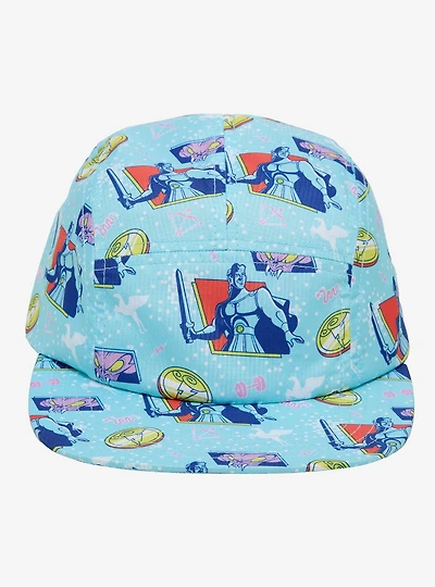 Disney Hercules Retro Allover Print Camper Ball Cap - BoxLunch Exclusive
