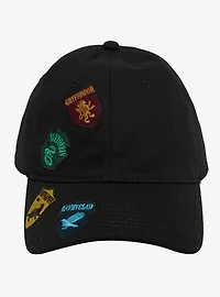 Harry Potter Hogwarts Houses Badges Ball Cap - BoxLunch Exclusive