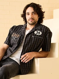 Disney The Nightmare Before Christmas King Jack Mechanic Woven Button-Up - BoxLunch Exclusive