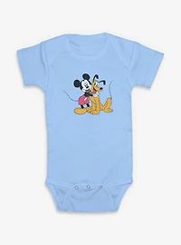 Disney Mickey Mouse & Pluto Best Friends  Infant Bodysuit