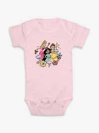 Disney Princesses And Friends Floral Infant Bodysuit