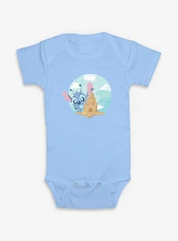 Disney Lilo & Stitch A Big Sand Castle Infant Bodysuit