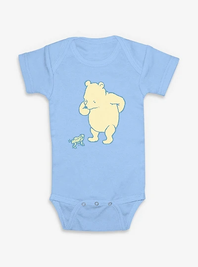 Disney Winnie The Pooh Cute Frog Friend Infant Bodysuit