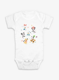 Disney Mickey Mouse Characters Cute  Infant Bodysuit
