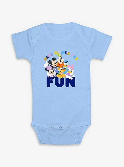 Disney Mickey Mouse Here Comes The Fun  Infant Bodysuit