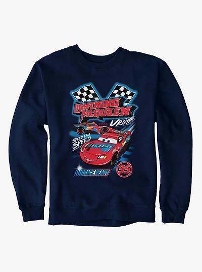 Disney Cars Lightning McQueen Speed Racing Mash Up Sweatshirt