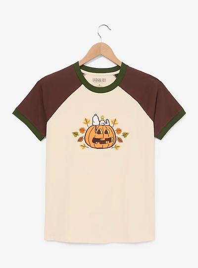 Peanuts Snoopy Jack-o-Lantern Women's Plus T-Shirt - BoxLunch Exclusive