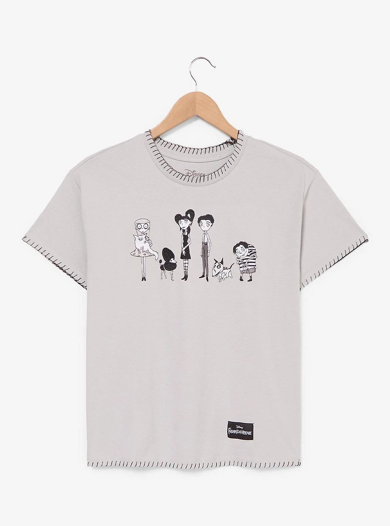 Disney Frankenweenie Characters Embroidered Women's T-Shirt - BoxLunch Exclusive