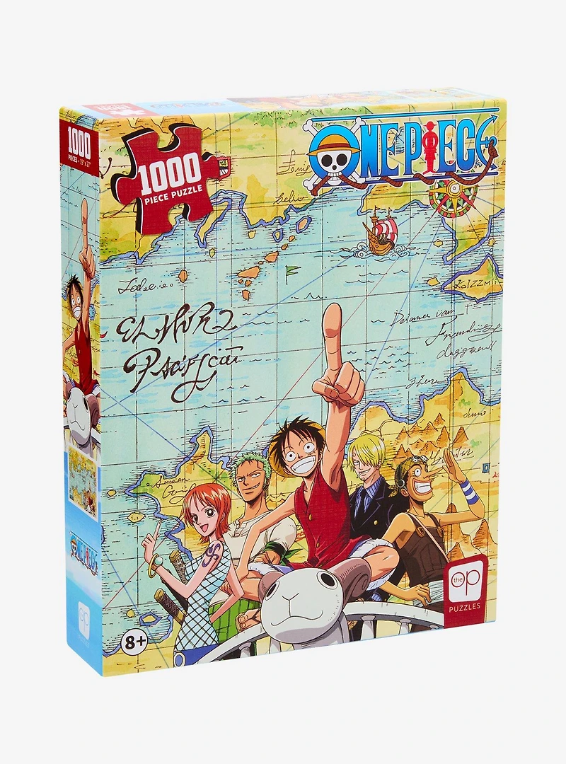 One Piece Straw Hat Crew Map 1000 Piece Puzzle