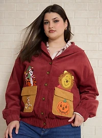 Disney Winnie the Pooh Halloween Women's Plus Corduroy Jacket - BoxLunch Exclusive