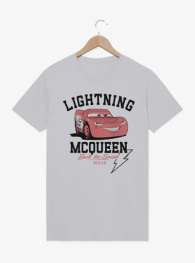 Disney Cars Lightning McQueen Built For Speed Mineral Wash T-Shirt