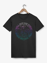 Fourth Wing The Empyrean I Will Not Die Today Mineral Wash T-Shirt