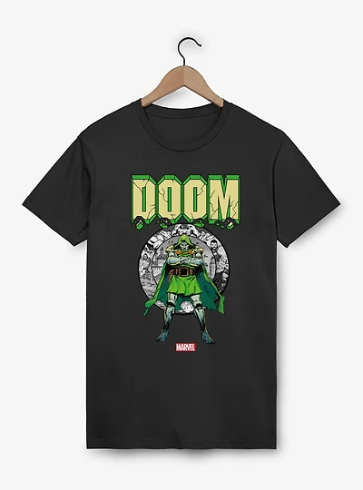 Marvel Comics Doom Crumble Pose Mineral Wash T-Shirt
