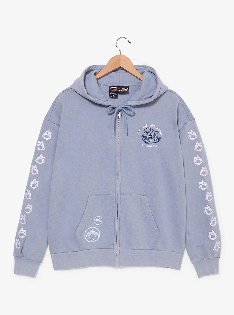 Marvel Rivals Jeff the Land Shark Zip Hoodie — BoxLunch Exclusive