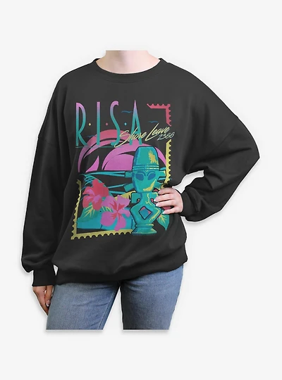 Star Trek Risa Sunbleached Womens Oversized Sweatshirt