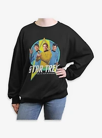 Star Trek Risk Is Our Business Trio Womens Oversized Sweatshirt