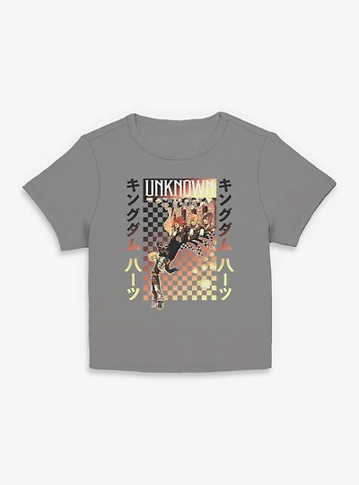 Disney Kingdom Hearts Checker Fade Womens Baby T-Shirt