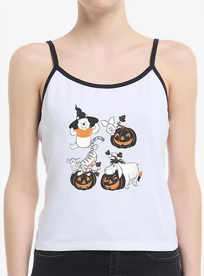 Disney Winnie The Pooh Sketchy Halloween Grid Womens Cami