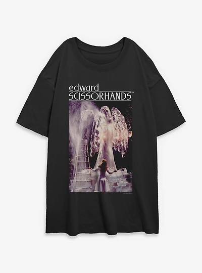 Edward Scissorhands Photoreal Womens Oversized T-Shirt