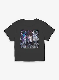 Wednesday Stained Glass Portrait Womens Baby T-Shirt