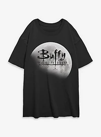 Buffy The Vampire Slayer Moon Womens Oversized T-Shirt
