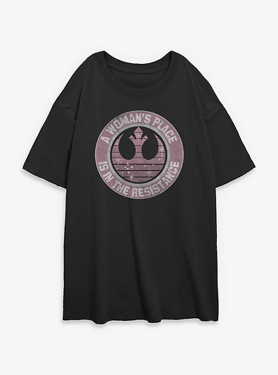 Star Wars Resistance Womens Oversized T-Shirt