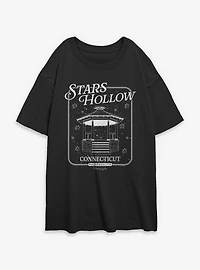 Gilmore Girls Stars Hollow Destination Womens Oversized T-Shirt