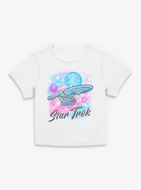 Star Trek Airbrushed Ship Womens Baby T-Shirt
