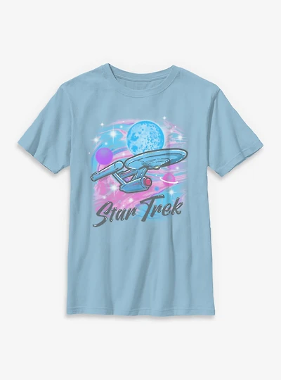 Star Trek Airbrushed Ship Youth T-Shirt