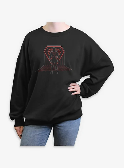 Tron: Ares Grid Womens Oversized Sweatshirt