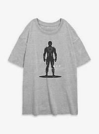 Tron: Ares Master Control Program Womens Oversized T-Shirt