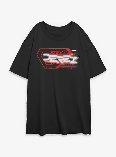 Tron: Ares Derez Womens Oversized T-Shirt
