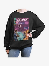 Marvel The Fantastic Four: First Steps Coming Of Galactus Womens Oversized Sweatshirt