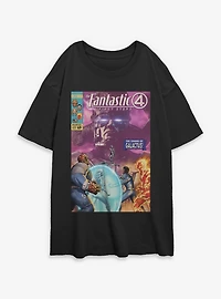 Marvel The Fantastic Four: First Steps Coming Of Galactus Womens Oversized T-Shirt