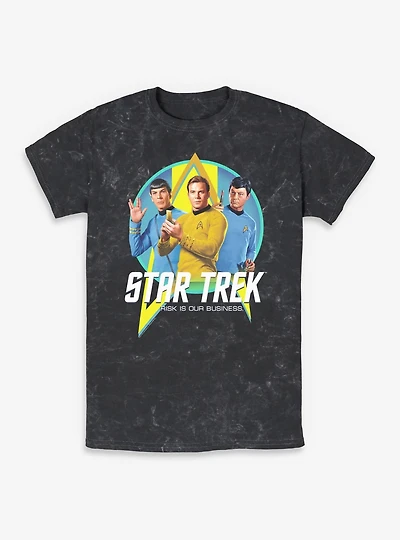 Star Trek Risk Is Our Business Trio Mineral Wash T-Shirt