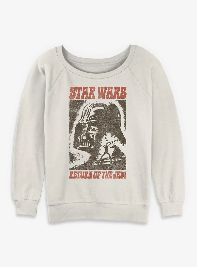 Star Wars Vader Poster Return Of The Jedi Womens Slouchy Sweatshirt