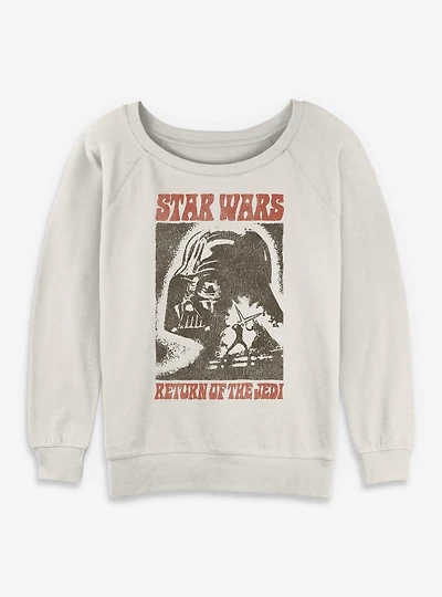 Star Wars Vader Poster Return Of The Jedi Womens Slouchy Sweatshirt