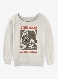 Star Wars Vader Poster Return Of The Jedi Womens Slouchy Sweatshirt