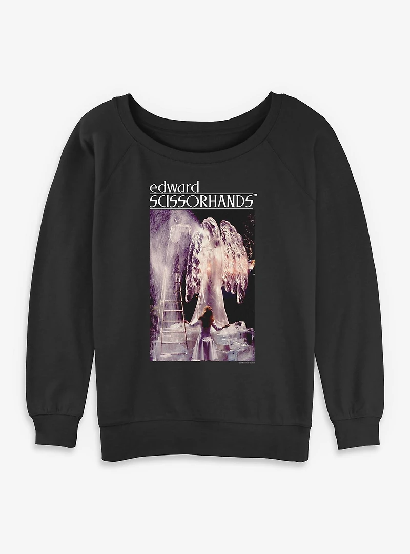 Edward Scissorhands Photoreal Womens Slouchy Sweatshirt