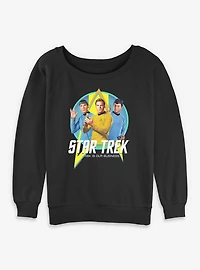 Star Trek Risk Is Our Business Trio Womens Slouchy Sweatshirt